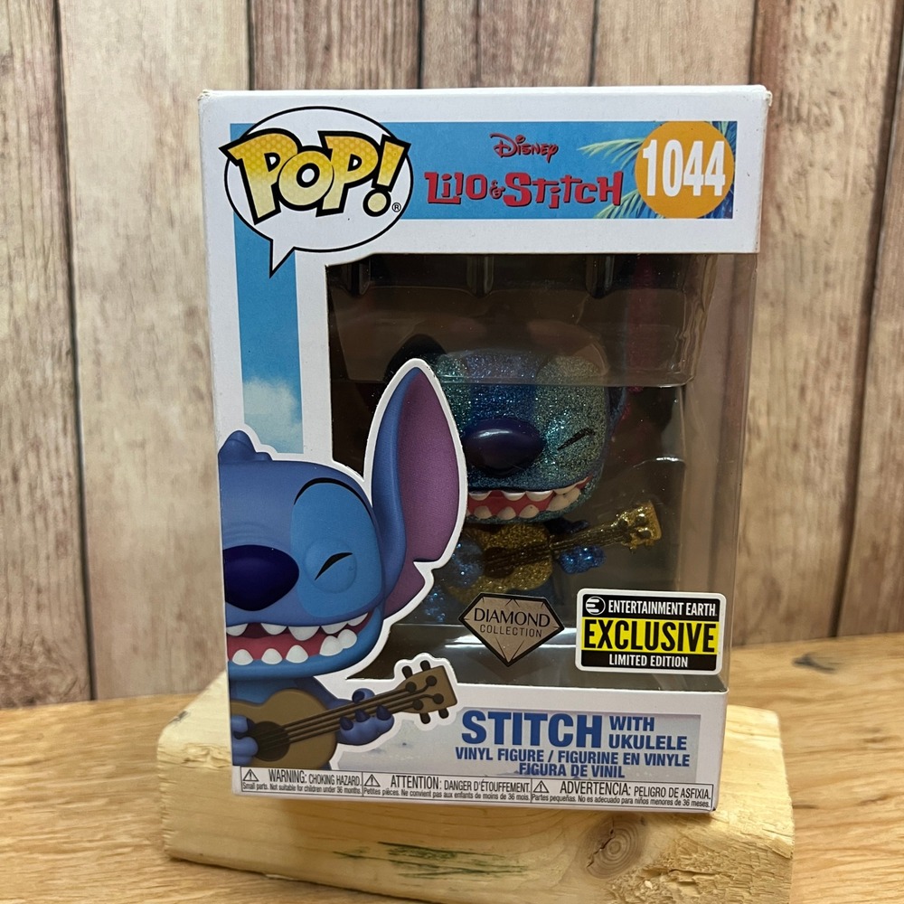 Funko Pop! Disney Lilo & Stitch Ukulele #1044 Diamond Collection EE Exclusive